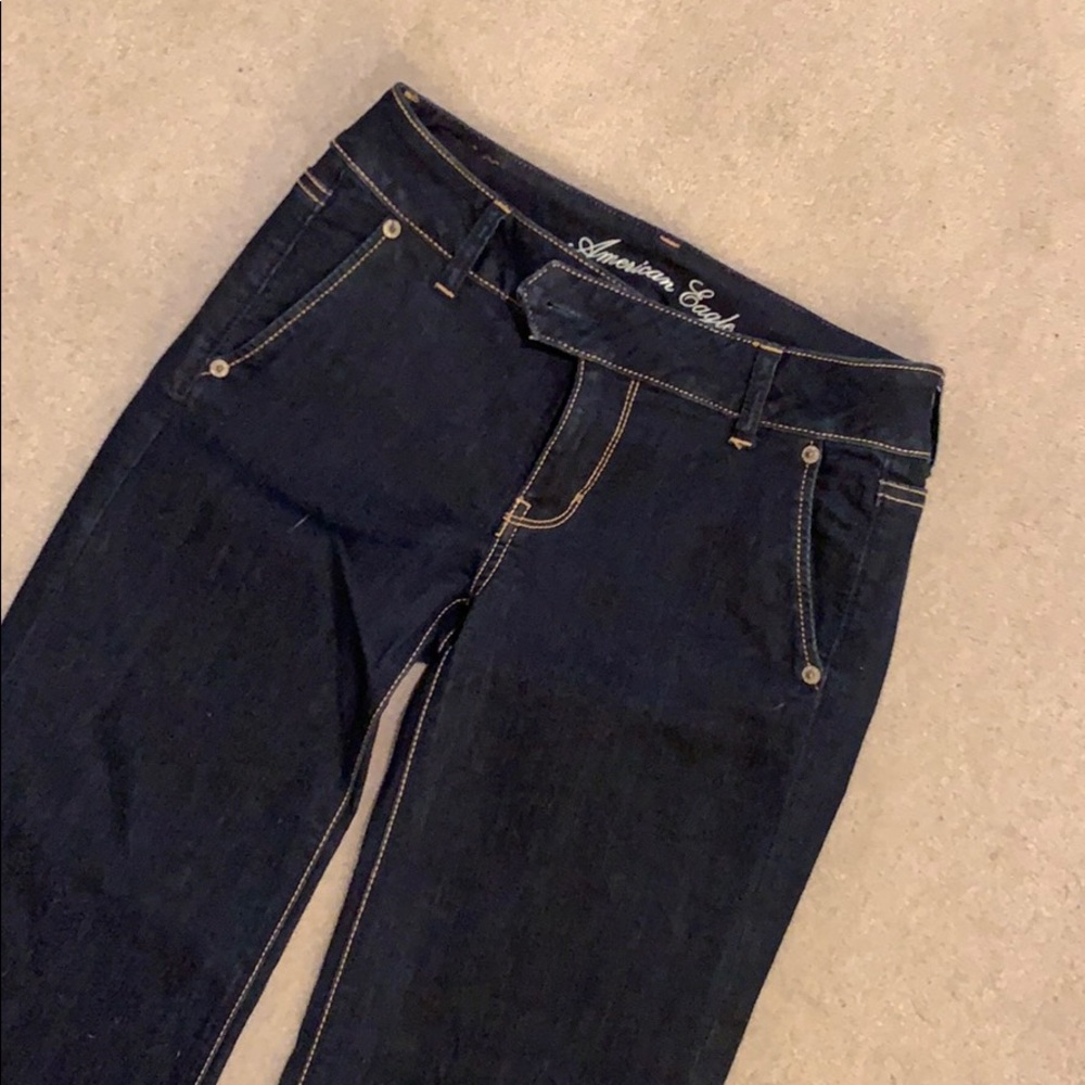 American eagle dark stretch trouser jeans